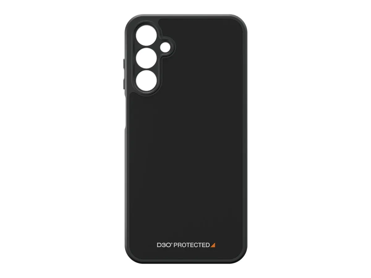 PanzerGlass HardCase - Black Edition - hintere Abdeckung für Mobiltelefon - kompatibel mit MagSafe - D3O Bio, Kunststoff - Schwarz - für Samsung Galaxy A15, A15 5G