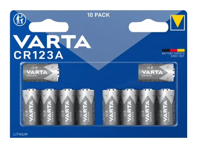 Varta CR 123A SP - Lithium Batterie CR123A 1430 mAh 10er-Pack - Batterie - CR 123A/CR 17345