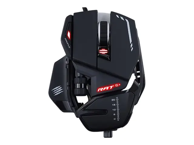 Mad Catz R.A.T.6+ - Maus - optisch - 11 Tasten - kabelgebunden - USB - Schwarz