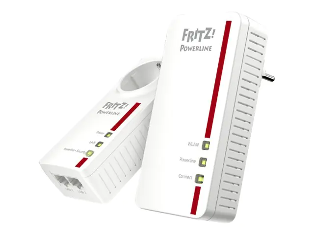 FRITZ! Powerline 1260E - WLAN Set - Powerline-Adapter-Kit 1GbE, HomePlug AV (HPAV) 20002795
