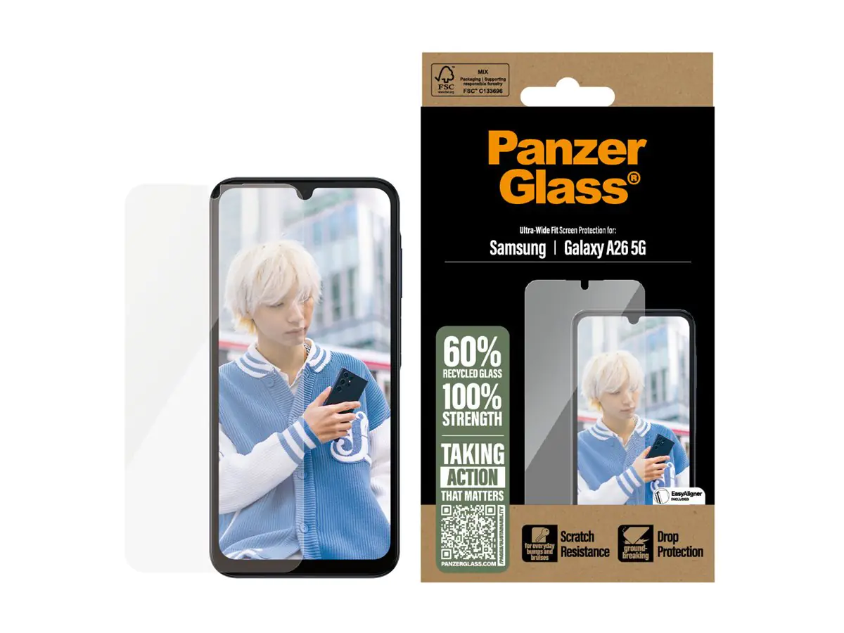 PanzerGlass Bildschirmschutz für Handy - ultrabreite Passform