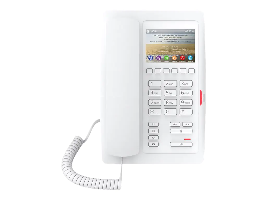 Fanvil H5 - VoIP-Telefon mit Rufnummernanzeige - SIP, RTCP, RTP, SRTP, SIP v2 over TLS, SIP v2 over UDP, SIP v2 over TCP - 2 Leitungen - weiß