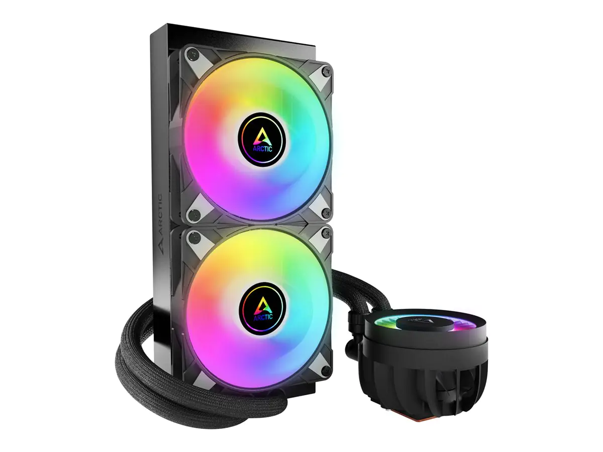 Arctic Liquid Freezer III 240 A-RGB - Prozessor-Flüssigkeitskühlsystem - Kühlergröße: 240 mm - (für: AM4, LGA1700, AM5, LGA1851) - Kupfer - 120 mm - Schwarz