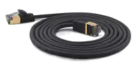 WANTEC Extra dünnes CAT7 SSTP Patchkabel - 3 m - Cat7 - S/FTP (S-STP) - RJ-45 - RJ-45 - Schwarz
