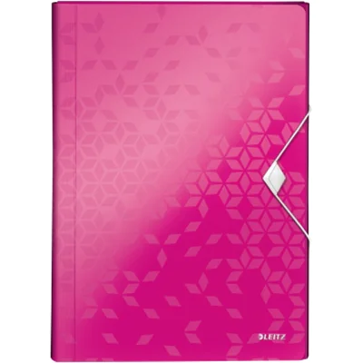 Leitz Fächermappe WOW 45890023 DIN A4 6Fächer PP pink
