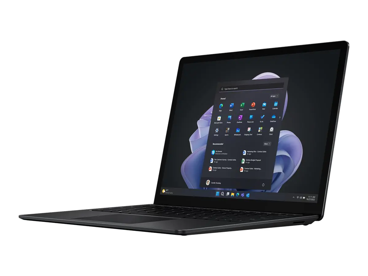 Microsoft Surface Laptop 5 for Business - Intel Core i7 1265U / 1.8 GHz - Evo - Win 11 Pro - Intel Iris Xe Grafikkarte - 32 GB RAM - 512 GB SSD - 34.3 cm (13.5") Touchscreen 2256 x 1504 - Wi-Fi 6 - mattschwarz