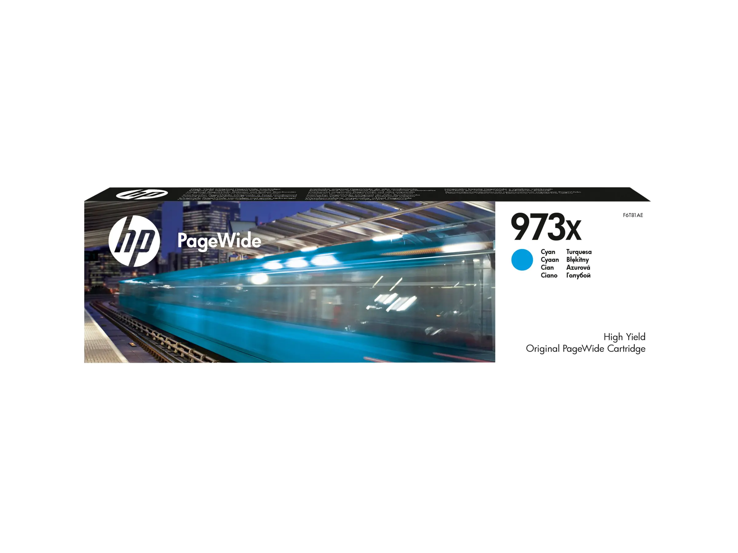 HP 973X - Hohe Ergiebigkeit - Cyan - Original - PageWide - Tintenpatrone - für PageWide Managed MFP P57750, P55250; PageWide Pro 452, 477