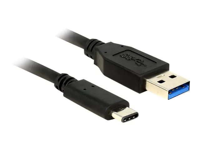 DeLOCK - USB-Kabel - USB-C (M) bis USB Typ A (M) - USB 3.1 Gen 2 - 1 m - umkehrbarer C-Stecker - Schwarz