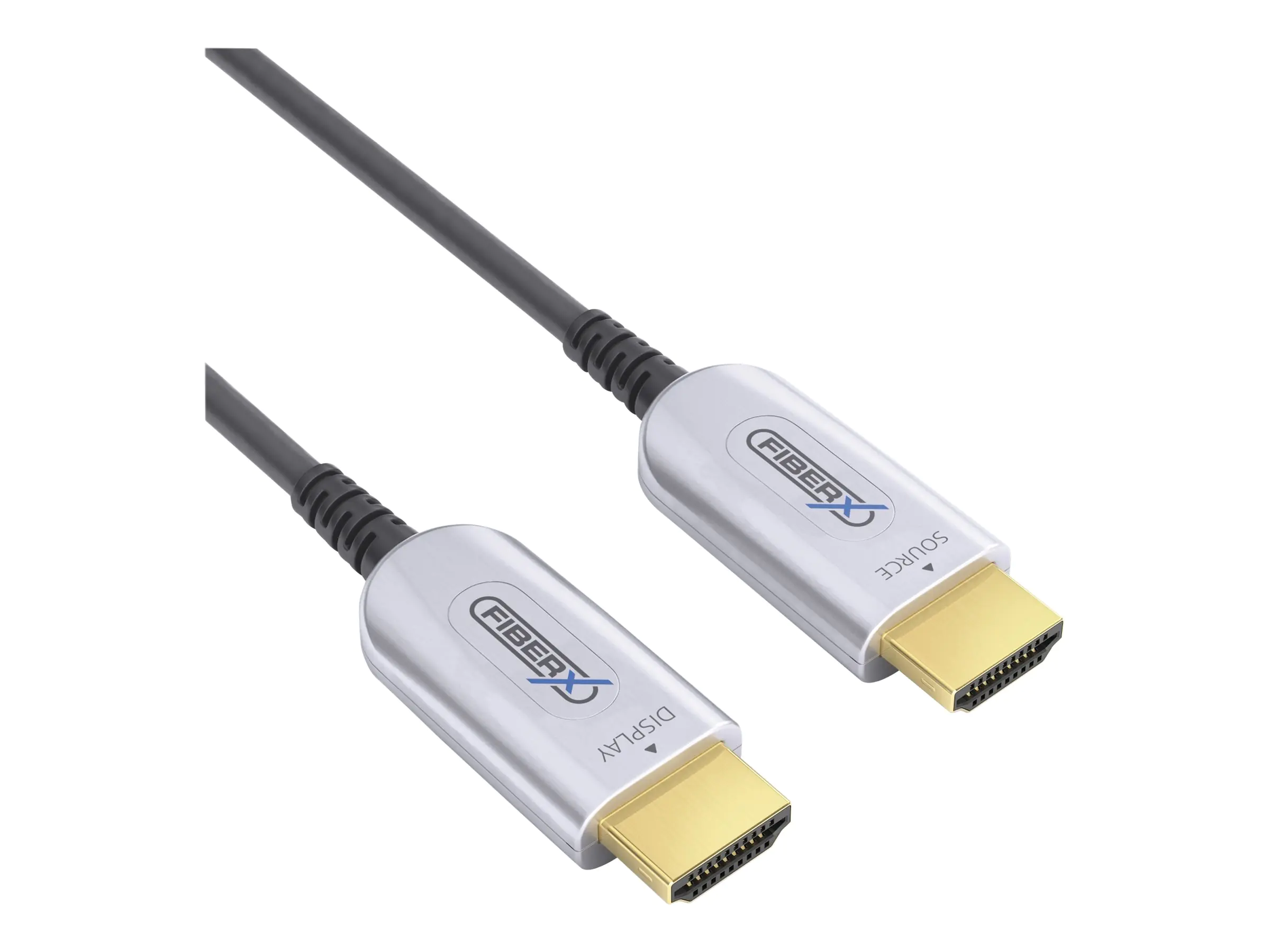 PureLink FiberX Series FX-I350 - HDMI-Kabel - HDMI männlich bis HDMI männlich - 10 m - Hybrid Kupfer/Kohlefaser - Schwarz - 4K Unterstützung