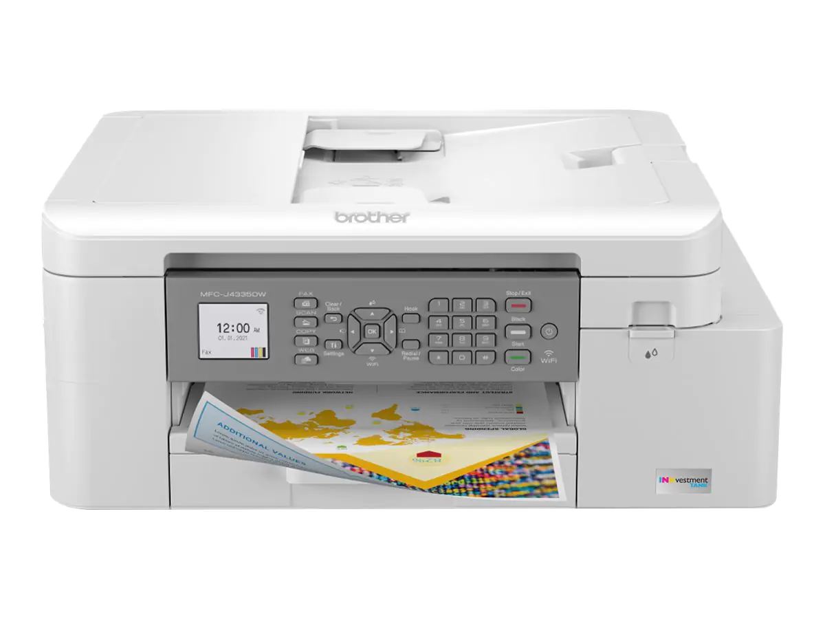 Brother MFC-J4335DW - Multifunktionsdrucker - Farbe - Tintenstrahl - A4/Letter (Medien) - bis zu 13 Seiten/Min. (Kopieren) - bis zu 20 Seiten/Min. (Drucken) - 150 Blatt - USB 2.0, Wi-Fi(n)