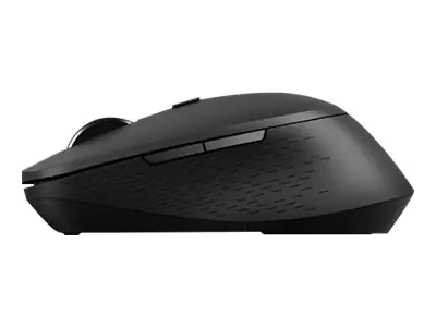 Rapoo M300 Silent - Maus - optisch - 7 Tasten - kabellos - 2.4 GHz, Bluetooth 4.0, Bluetooth 3.0 - kabelloser Empfänger (USB) - Dunkelgrau