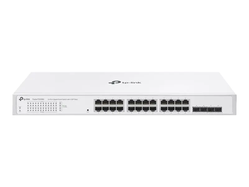 TP-LINK 24-Port Gigabit Smart Switch with 4 SFP Slots - Switch - 0,1 Gbps