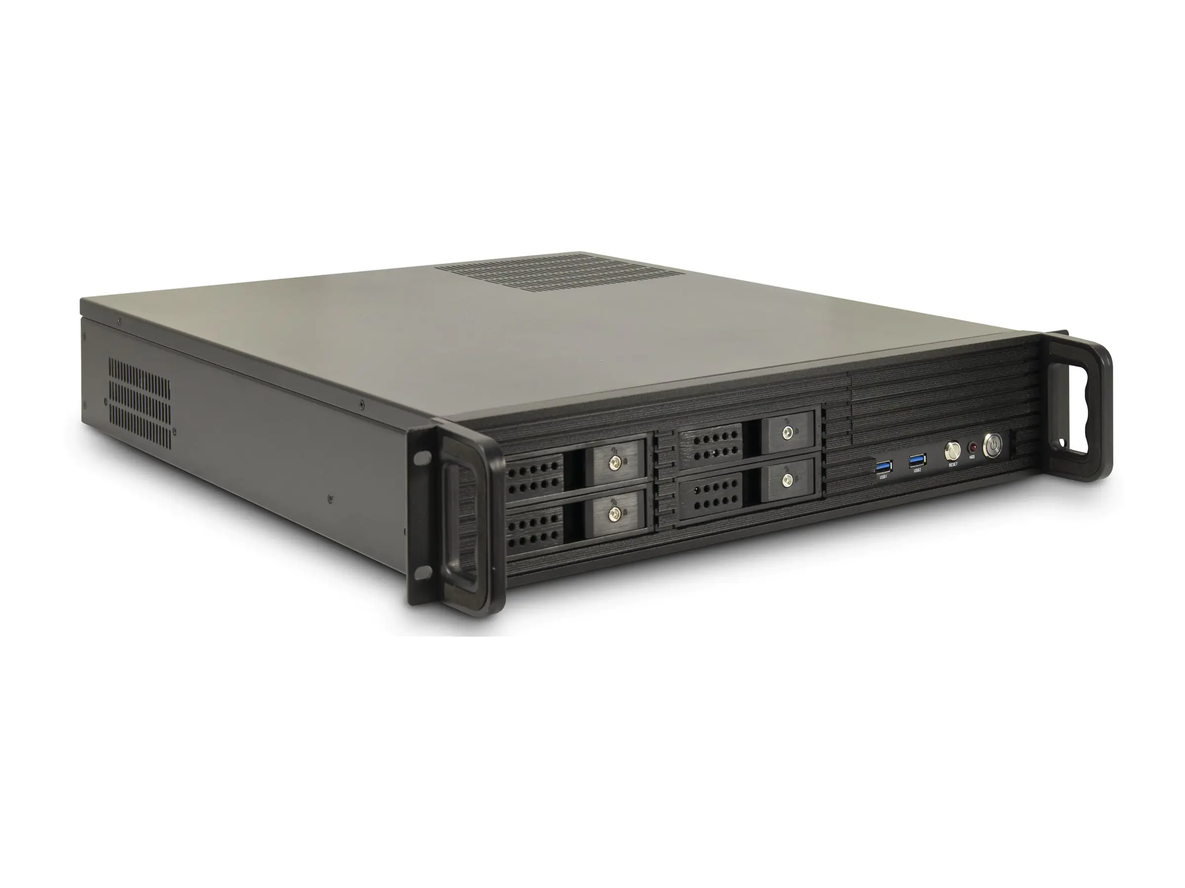 Inter-Tech IPC 2U-2504 - Rack-Montage - micro ATX - SATA - Hot-Swap - keine Spannungsversorgung (ATX) - USB