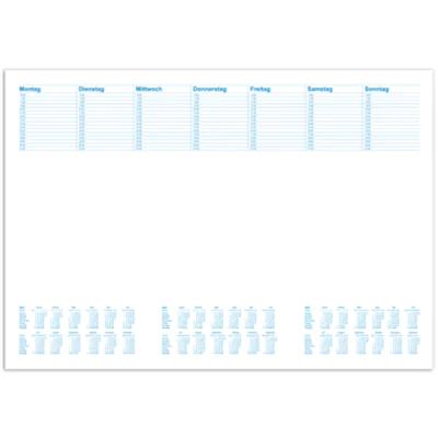 RNK Schreibunterlage Office 46633 480x330mm 30Blatt blanko/Kalender