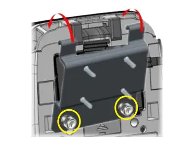 Zebra - Montagekomponente (Befestigungsplatte) - für Drucker - im Auto - für ZQ500 Series ZQ520