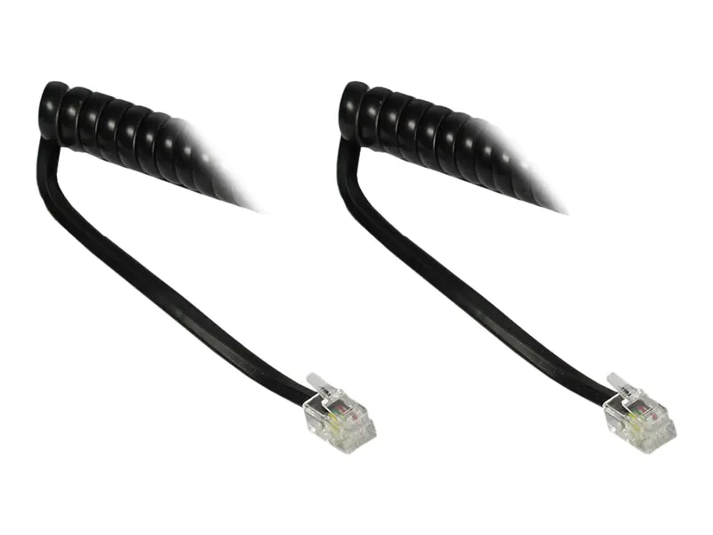 Good Connections - Telefonkabel - RJ-10 (M) zu RJ-10 (M) - 4 m - Schwarz
