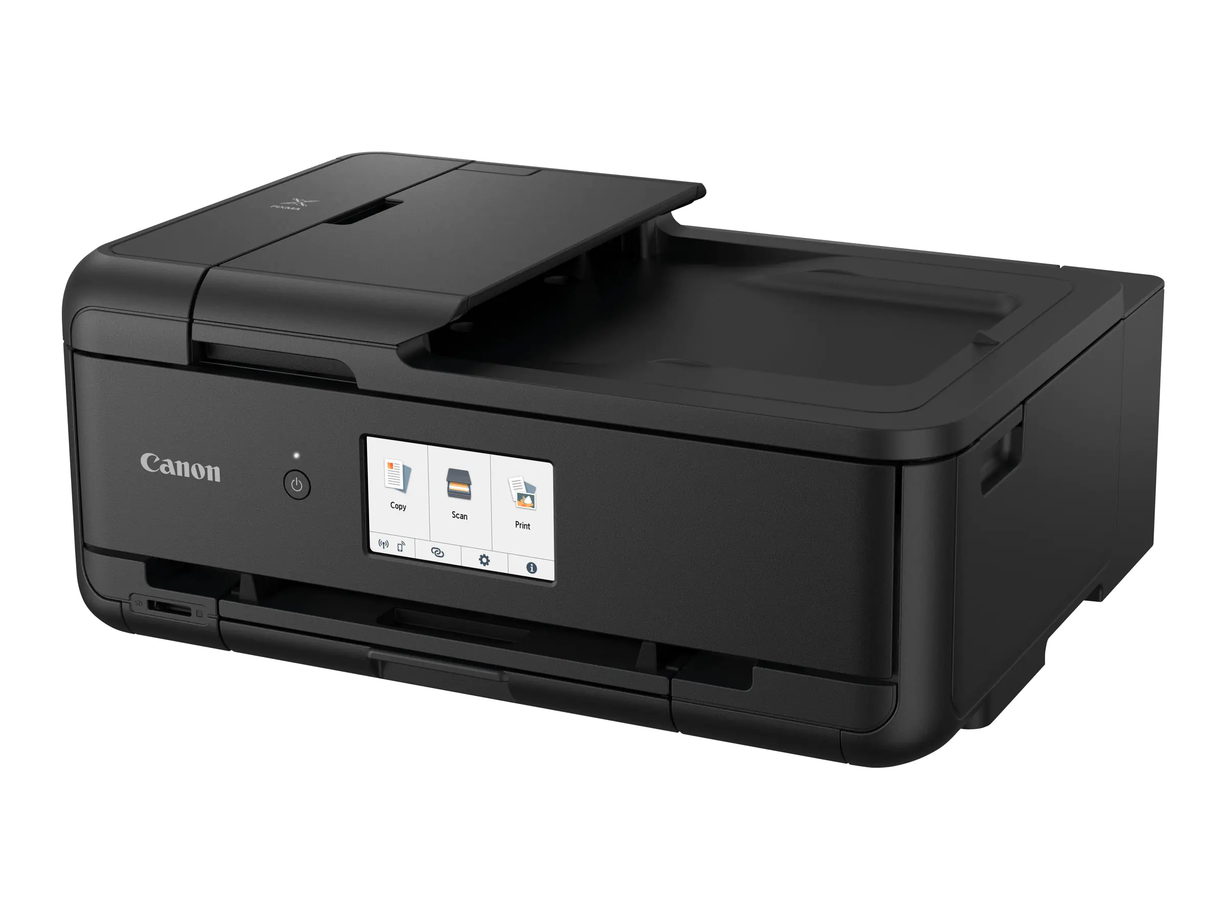 Canon PIXMA TS9550 - Multifunktionsdrucker - Farbe - Tintenstrahl - A3 (297 x 420 mm) (Original) - A3 (Medien) - bis zu 15 ipm (Drucken) - 200 Blatt - USB 2.0, LAN, Bluetooth, Wi-Fi(n) - Schwarz