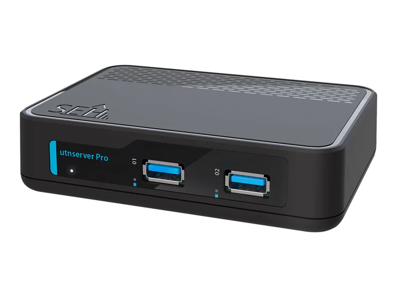 SEH utnserver Pro - Geräteserver - 2 Anschlüsse - 1GbE, USB 3.2 Gen 1