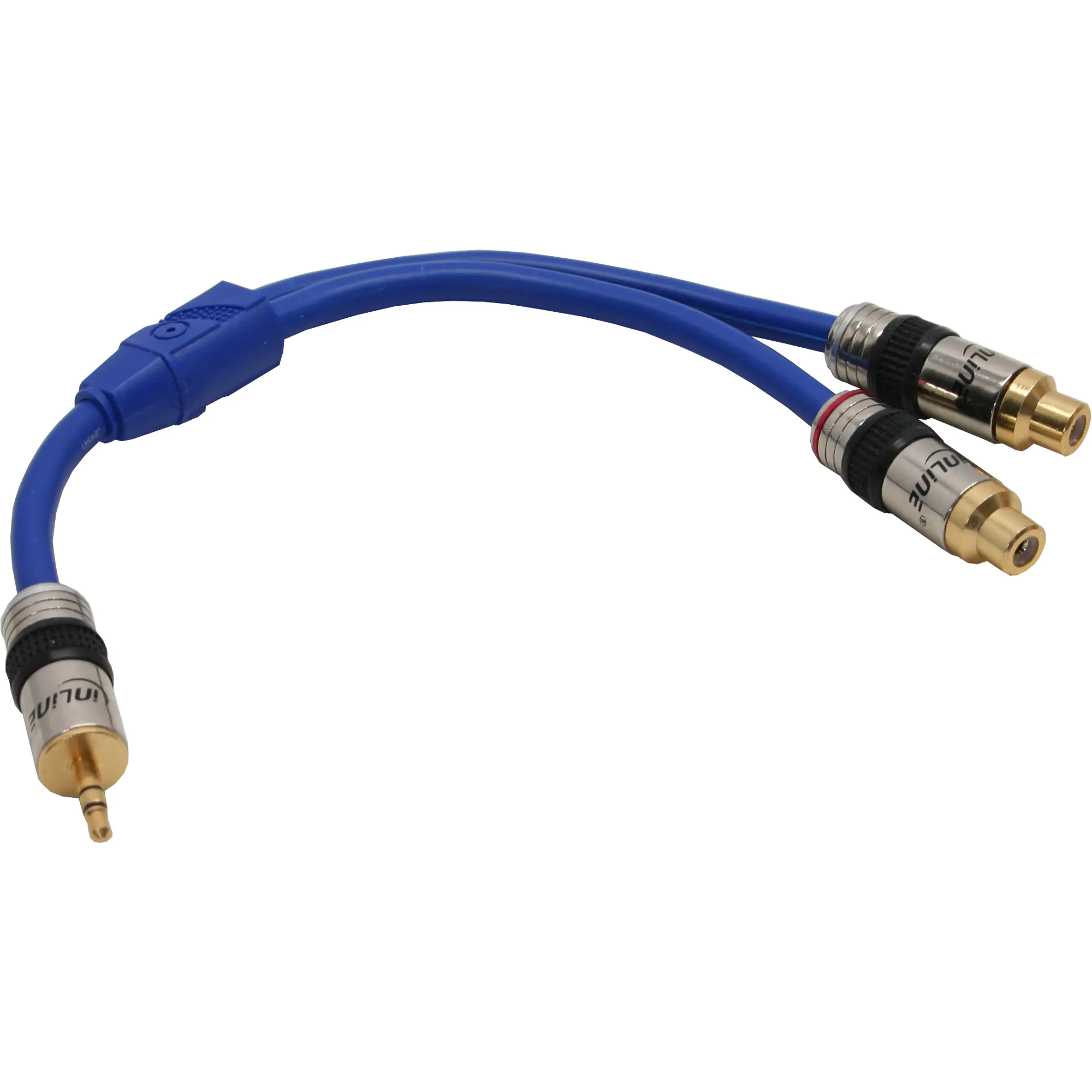 InLine Premium - Audiokabel - Stereo Mini-Klinkenstecker männlich zu RCA weiblich - 25 cm