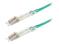 VALUE - Patch-Kabel - LC Multi-Mode (M) zu LC Multi-Mode (M) - 2 m - Glasfaser - Duplex - 50/125 Mikrometer - OM3 - Türkis
