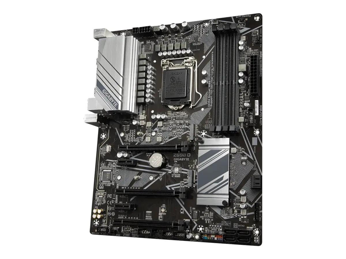 Gigabyte Z590 D - 1.0 - Motherboard - ATX - LGA1200-Sockel - Z590 Chipsatz - USB 3.2 Gen 1 - Gigabit LAN - Onboard-Grafik (CPU erforderlich) - HD Audio (8-Kanal)