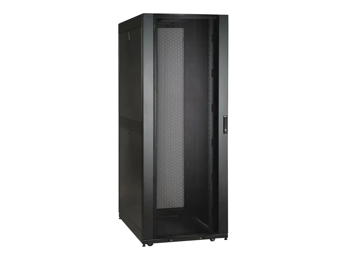 Tripp Eaton Tripp Lite Series 42U Rack Enclosure Server Cabinet 30" Wide w/ 6ft Cable Manager - Schrank Netzwerkschrank - Schwarz - 42HE - 48.3 cm (19") SR42UBWDVRT