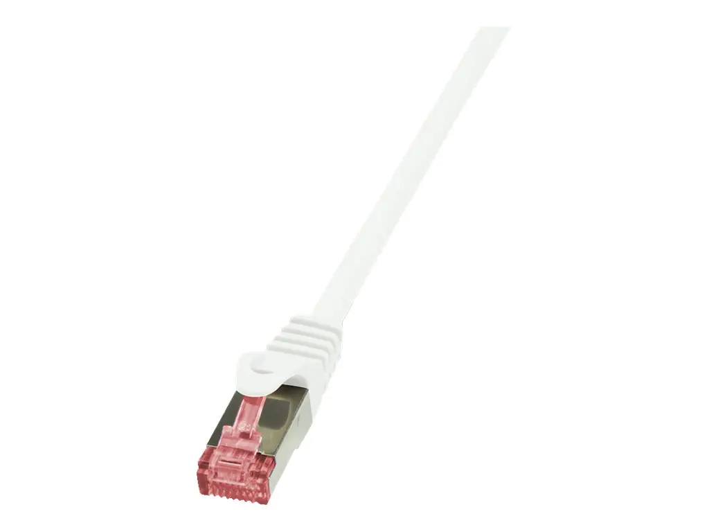 LogiLink PrimeLine - Patch-Kabel - RJ-45 (M) zu RJ-45 (M) - 2 m - SFTP, PiMF - CAT 6 - halogenfrei - weiß