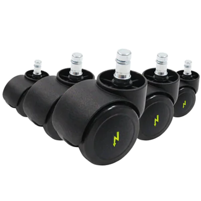 hjh OFFICE Ersatzrolle ROLO ESD Metall/Kunststoff/Polyurethan, beschichtet schwarz 5 St./Pack.