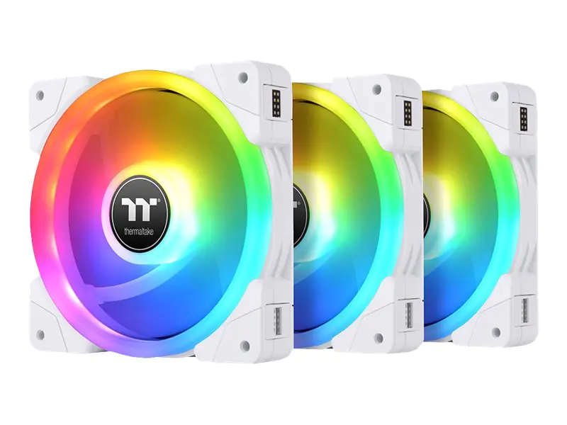 Thermaltake SWAFAN EX14 ARGB - Premium Edition - Gehäuselüfter - 140 mm - weiß (Packung mit 3) CL-F170-PL14SW-A