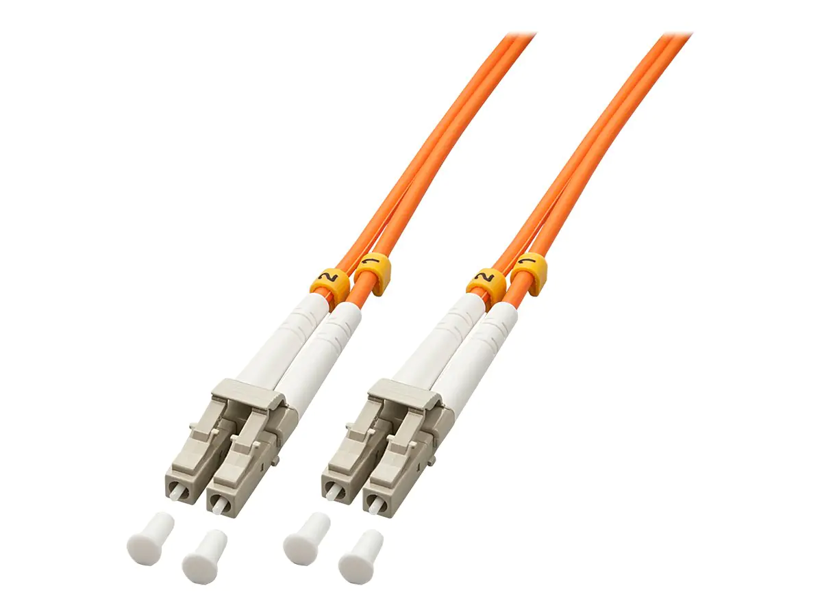 Lindy - Patch-Kabel - LC Multi-Mode (M) zu LC Multi-Mode (M) - 2 m - Glasfaser - Duplex - 50/125 Mikrometer - OM2 - halogenfrei
