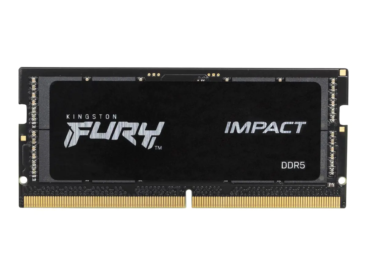 Kingston FURY Impact - DDR5 - Modul - 16 GB - SO DIMM 262-PIN - 4800 MHz / PC5-38400 - CL38 - 1.1 V - ungepuffert - on-die ECC - für Intel Next Unit of Computing 13 Extreme Kit - NUC13RNGi9