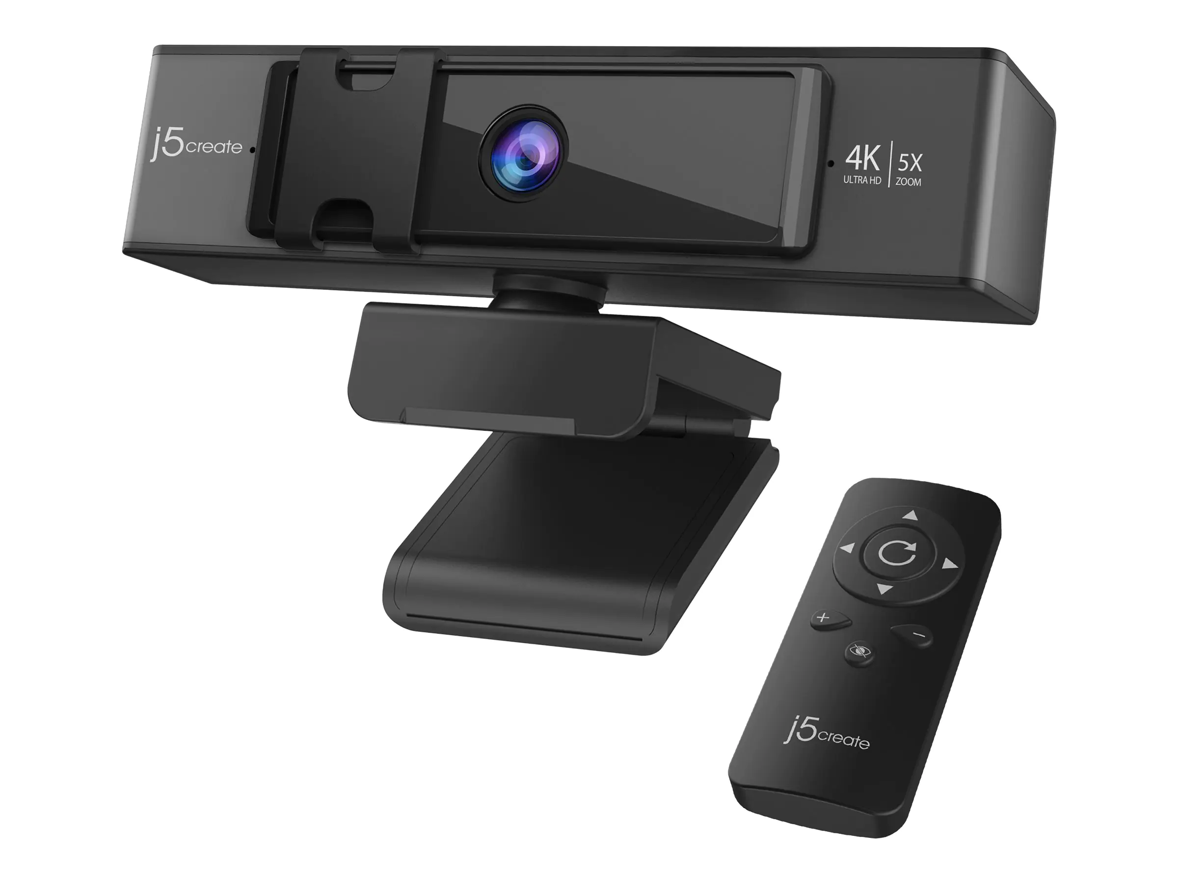 j5create JVCU435 - Webcam - Farbe - 8 MP - 3840 x 2160 - 4K - Audio - USB 2.0 / USB-C - MJPEG, H.264, YUV2 - Gleichstrom 5 V