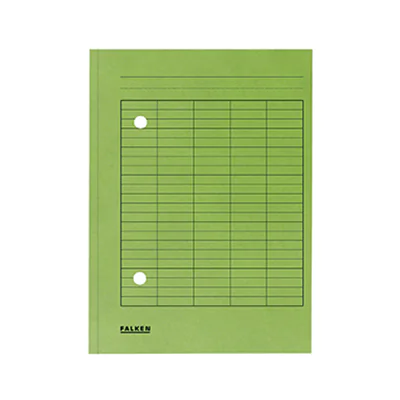 Falken Umlaufmappe DIN A4 250g/m² Manilakarton, recycelt grün 100 St./Pack.