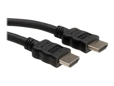 Roline - HDMI-Kabel mit Ethernet - HDMI männlich zu HDMI männlich - 2 m - abgeschirmt - Schwarz