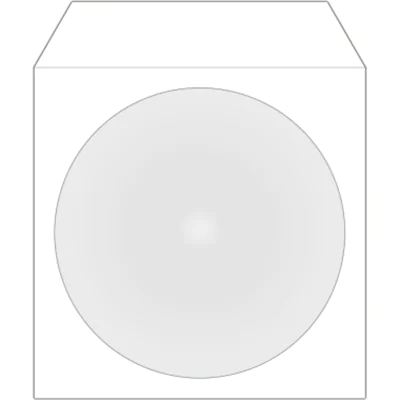 Media Range CD/DVD Hülle BOX162 mF sk Papier weiß 100 St./Pack.