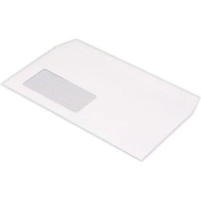 BONG Briefumschlag TopSTAR DIN lang 220 x 110 mm (B x H) mit Fenster 100g/m² mit Haftklebung Papier hochweiß 250 St./Pack.