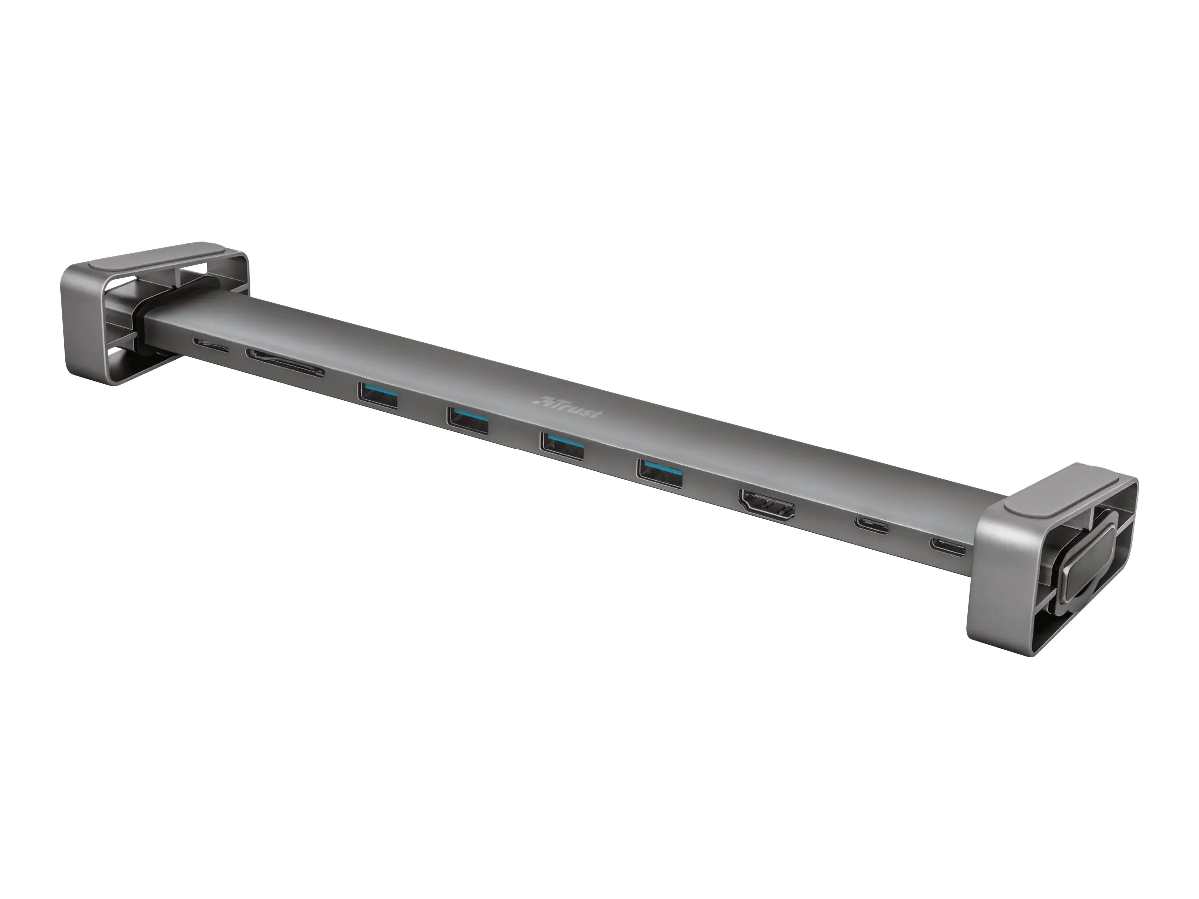 Trust Dalyx Aluminium 10-in-1 USB-C Multi-port Dock - Dockingstation - USB-C 3.2 Gen 1 - HDMI - GigE