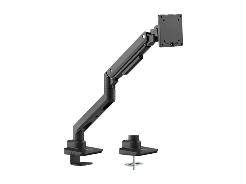 equip - Befestigungskit (Kabeldurchführungsklemme, Schrauben, Klemmhalterung, Tisch-Montagearm) - Gasfeder - für LCD-Display / Curved LCD-Display - schwerlast - Kunststoff, stainless steel, Aluminium - Schwarz - Bildschirmgröße: 43.2-124.5 cm (17"-49") -