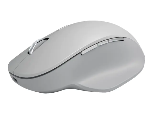 Microsoft Surface Precision Mouse - Maus - ergonomisch - Für Rechtshänder - optisch - 6 Tasten - kabellos, kabelgebunden - Bluetooth 4.0, USB 2.0 - Hellgrau - kommerziell