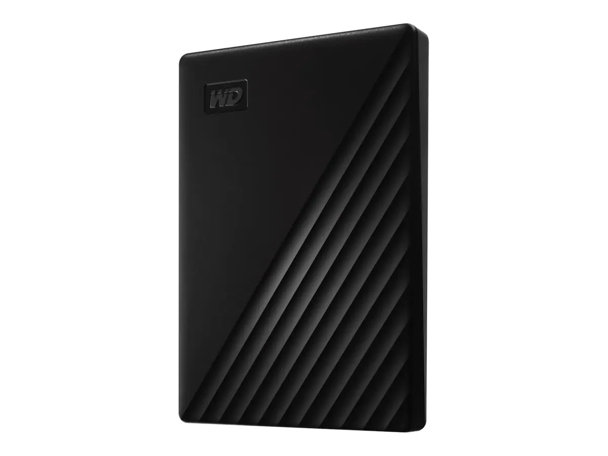 WD My Passport WDBYVG0020BBK - Festplatte - verschlüsselt - 2 TB - extern (tragbar) - USB 3.2 Gen 1 - 256-Bit-AES - Schwarz