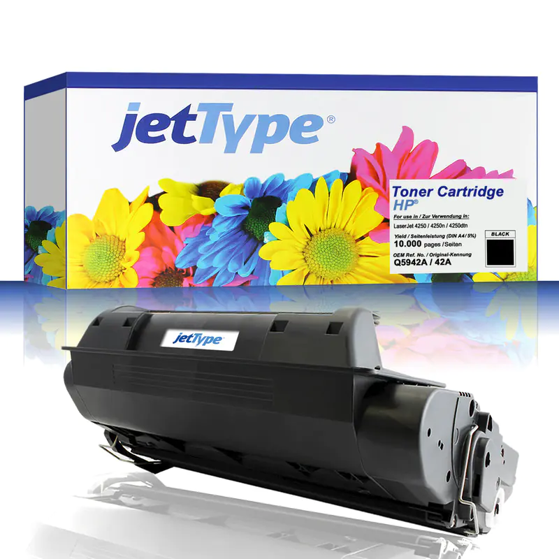 jetType Toner kompatibel zu HP Q5942A 42A schwarz 10.000 Seiten 1 Stück