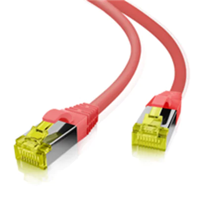Helos Patchkabel S/FTP Cat 6a rot 7.0m - Netzwerk - CAT 6a