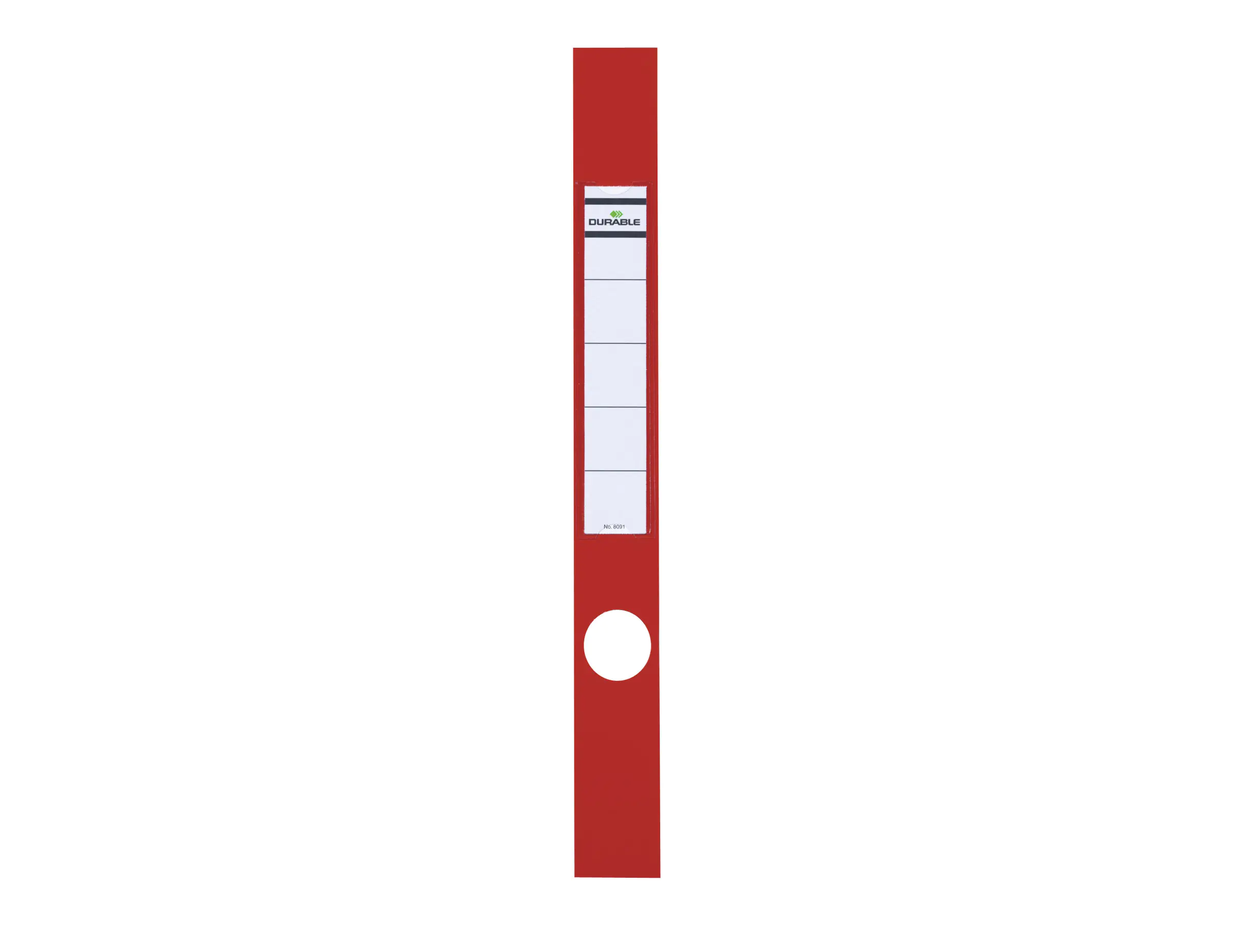 Durable ORDOFIX - Selbstklebende Etikettentasche - Rot (Packung mit 10) 809103