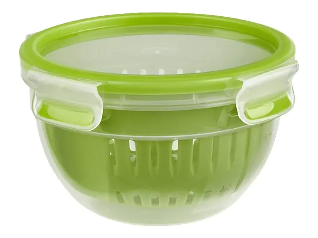 EMSA CLIP & GO - Lebensmittelbehälter - 1.1 L - versiegelbar - grün, durchsichtig