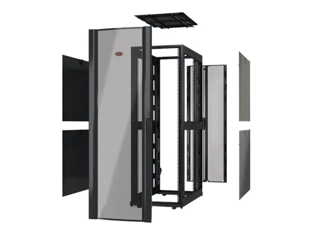 APC NetShelter SX Deep Enclosure Without Sides - Schrank Netzwerkschrank - Schwarz - 42HE - 48.3 cm (19")