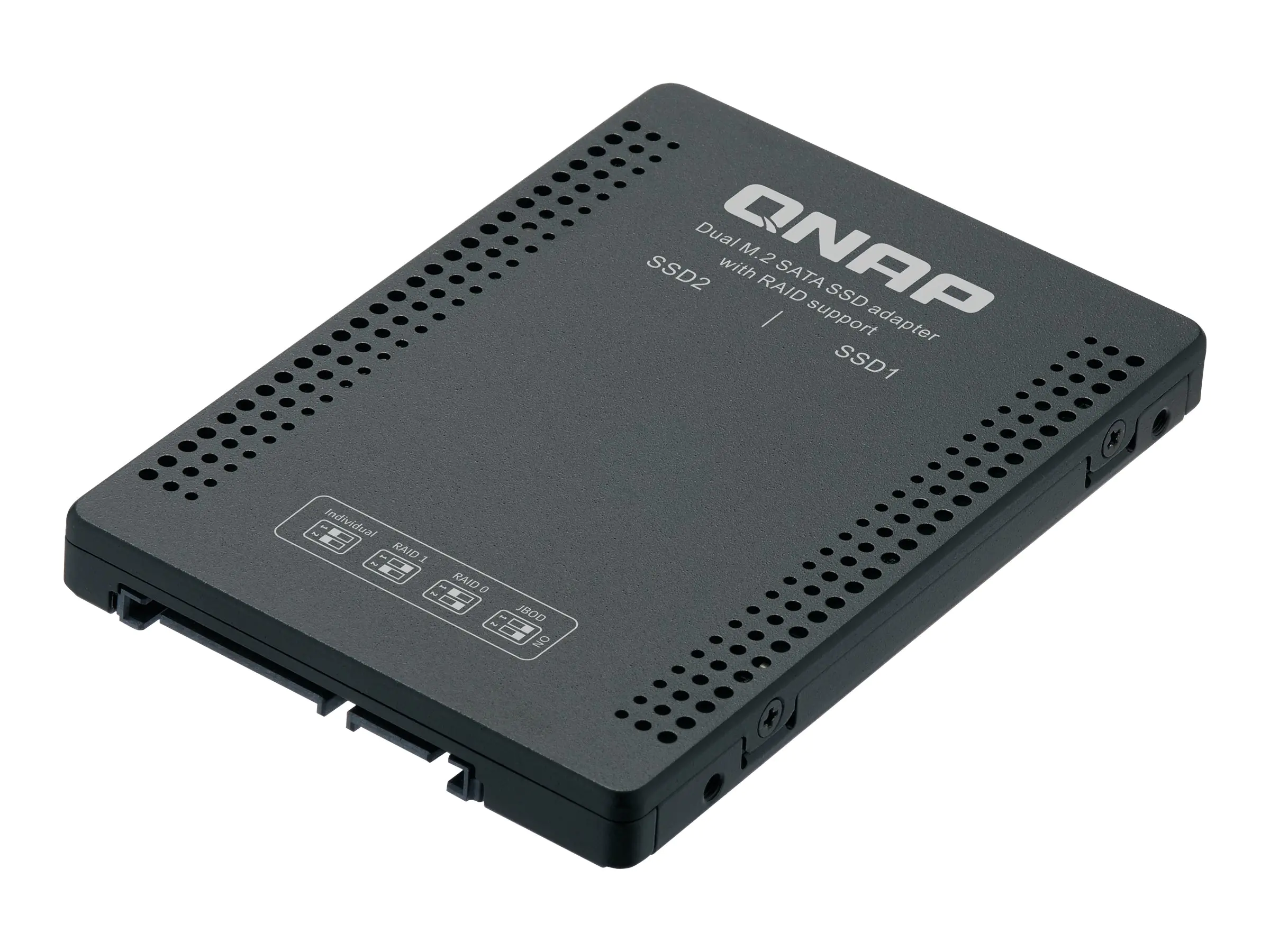QNAP QDA-A2MAR - Internes RAID-Gehäuse - 2,5" auf 2 x M.2 (6,4 cm auf 2 x M.2)