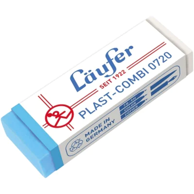 Läufer Radierer Plast-Combi 07200 65x21x12mm