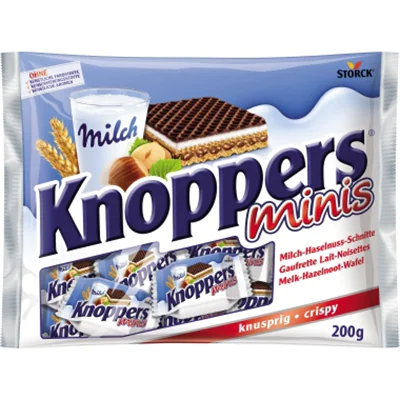 Knoppers Gebäck Minis 200 g/Pack.