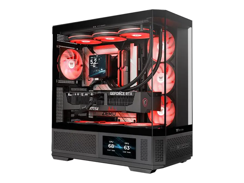 Thermaltake View 370 TG ARGB - Mid tower - ATX - Seitenteil mit Fenster (gehärtetes Glas)