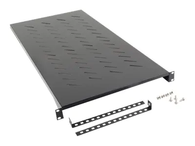 Lanberg Rack - Regal - RAL 9004, Schwarz - 1U - 48.3 cm (19") AK-1013-B